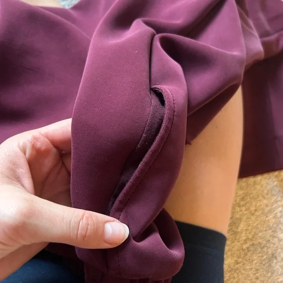 A New Day Deep Burgundy High Rise Pants - Picture 4 of 5